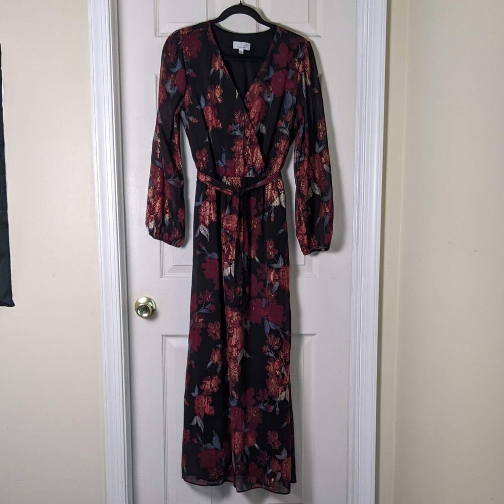 Elegant Dark Romantic Boho Fall Wedding Maxi Dress | Signature by Robbie Bee